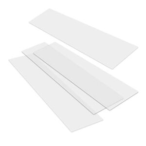 Heavy Duty Vinyl Closet Shelf Liner for Wire Racks or Shelving – for Kitchen Pantry or Cabinet Storage, Clear, 12 Inches x 4 Feet – 4 Pack, Non-Adhesive, Waterproof, Stain-Resistant, Cut-to-Size