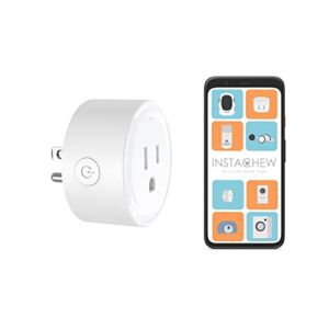INSTACHEW PureConnect Heavy Duty App-Controlled Smart Plug with Timer Setting with Amazon Alexa Compatibility for Pet Products