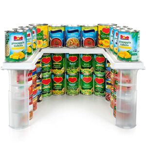 Savvy Shelf Adjustable Pantry & Can Storage Organizer – Storage Kitchen Cabinet Organizer – Pantry Organization & Storage Can Organizer for Pantry & Cupboard