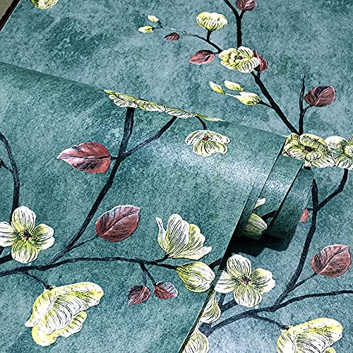 HDsticker, Self Adhesive Vinyl Vintage Floral Shelf Liner Contact Paper Peel and Stick Vintage Floral Wallpaper for Walls Cabinets Dresser Drawer Furniture Decal Removable,Dark Green, 17.7Inx117In | The Storepaperoomates Retail Market - Fast Affordable Shopping