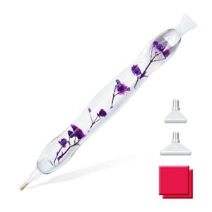 Resin Diamond Painting Pen, Diamond Art Drill Pen with Diamond Painting Tools and Accessories, Ergonomic Diamond Dot Pen Comfort Grip