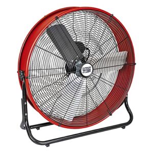 Maxx Air | Industrial Grade Air Circulator for Garage, Shop, Patio, Barn Use (Dark Red, Narrow Body)