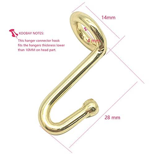 KOOBAY Clothes Hanger 36Pcs Connector Hooks Stable Hanger Gold Metal Outfit Hangers Extender Clips Mini Cascading Hanger Hooks | The Storepaperoomates Retail Market - Fast Affordable Shopping