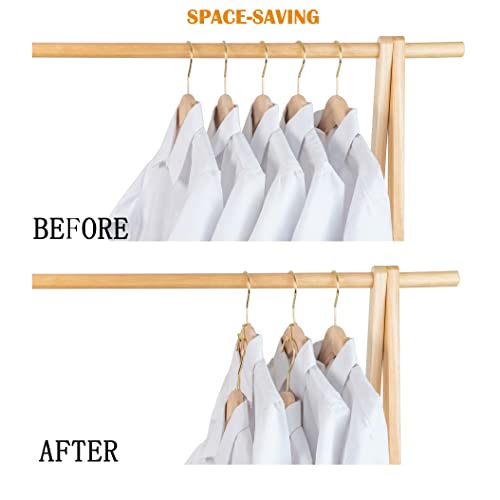 KOOBAY Clothes Hanger 36Pcs Connector Hooks Stable Hanger Gold Metal Outfit Hangers Extender Clips Mini Cascading Hanger Hooks | The Storepaperoomates Retail Market - Fast Affordable Shopping