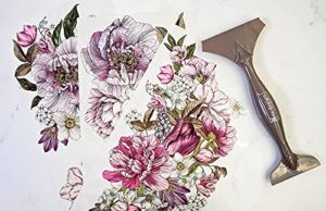 Prima Redesign Dreamy Florals 6″X12″ Transfer Plus Free Tips & Tricks Flyer