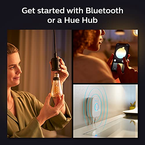 Philips Hue White Ambiance Dimmable Smart Filament ST19, Warm-White to Cool-White LED Vintage Edison Bulb, Bluetooth & Hub Compatible (Hue Hub Optional), Voice Activated with Alexa, 2-Pack, (R2563585) | The Storepaperoomates Retail Market - Fast Affordable Shopping
