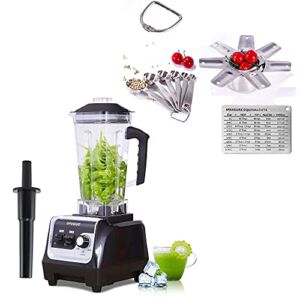Professional Blender for Kitchen with Max 1800-Watt and 18/8 Stainless Steel Measuring Cups and Spoons set of 14