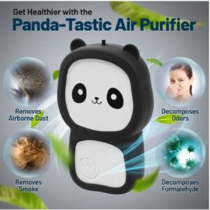 KK Anion Panda Air-Purifier-Necklace-Personal-Portable-Kids-Adults-No Noise & No Radiation Mini Negative Ion Personal Air Necklace
