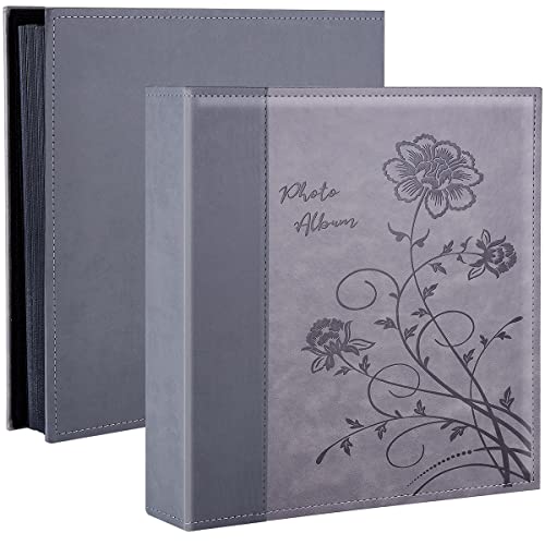 Artmag 600 4×6 Photo Picutre Album, Extra Large Capacity Leather Cover Photo Albums Holds 600 Horizontal and Vertical 4×6 Photos for Wedding Family (Grey) | The Storepaperoomates Retail Market - Fast Affordable Shopping