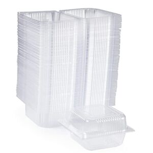 Clear Plastic Hinged Food Container Set (50)