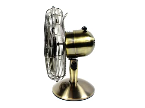 12 Inches Desk Fan (Bronze) | The Storepaperoomates Retail Market - Fast Affordable Shopping