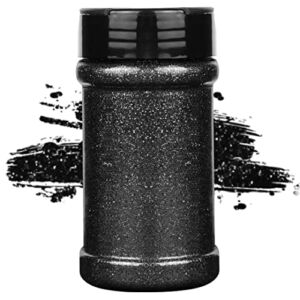 TORC Black Fine Glitter 4 oz Glitter Powder for Tumblers Resin Crafts Slime Cosmetic Nail Painting Halloween Decoration