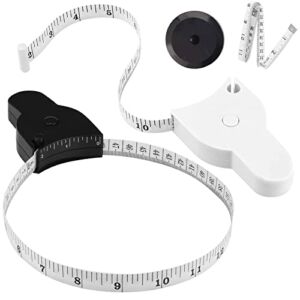Automatic Telescopic Tape Measure(60in/150cm), Measuring Tape for Body,Self-Tightening Body Measuring Tape,Retractable Tape Measure for Fitness, Weight Loss, Tailor, Sewing, Handcrafts (4 PCS)