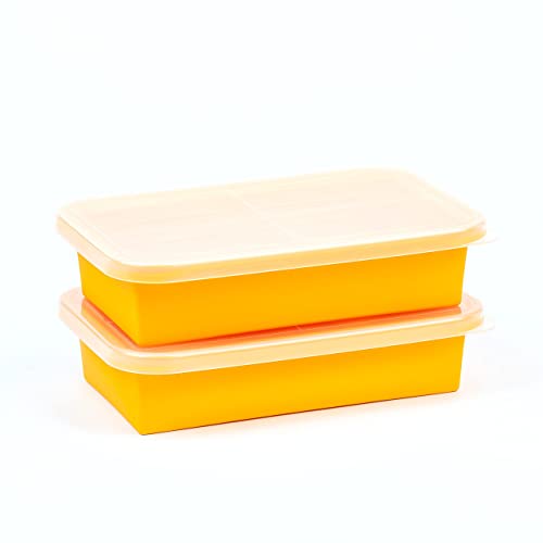 (2 Pack) Large Silicone Freezer Containers For Soup, Pasta Sauce, Leftovers, Broth & More – 6 Cup Reusable BPA Free Non Plastic Food Storage Freezing Trays With Lids & Measurement Lines (2 Pack) | The Storepaperoomates Retail Market - Fast Affordable Shopping