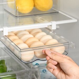 Egg Holder for Refrigerator Drawer – Fridge Egg Drawer Organizer Fridge Egg Holder Egg Trays for Refrigerator Egg Container (1 Pack)
