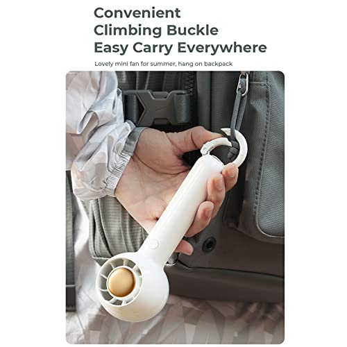 Small Handheld Fan, Portable Mini Electric Fan, Lightweight Battery Operated Personal Fan, USB Rechargeable, 2 Speed Adjustable Strong Wind, Hidden Blades, Flexible Buckle, for Home Office Outdoor | The Storepaperoomates Retail Market - Fast Affordable Shopping