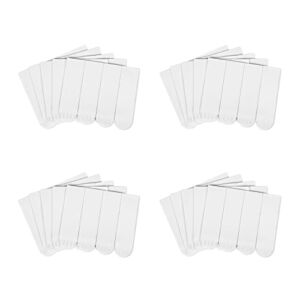 60 Pieces Medium Refill Strips Heavy Duty, Jellysub Double Sided Adhesive Strips Damage Free, Water-Resistant Replacement Strips for Indoor Hooks Caddies (Medium)