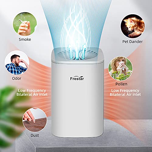 Desktop Air Purifier Small USB Air Purifiers with HEPA Filter for Office Bedroom Bathroom, Effectively Removes Pollutants, Cigarette Smoke, Dust, Odor, Super Quiet Powered by USB No Adapter (White) | The Storepaperoomates Retail Market - Fast Affordable Shopping