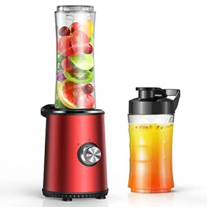 Smoothie Blender for Shakes and Smoothies with 3 Blending Modes, Personal Countertop Blender with 10oz & 20oz Tritan Portable Travel Bottles