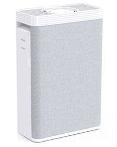 Purivortex Air Purifiers for Home Large Room, CADR 300m³/h with Air Quality Monitoring and Washable Pre-filter, Efficient 99.97% Dust, Smoke, Pet Dander, Odors and Pollen, Ozone Free