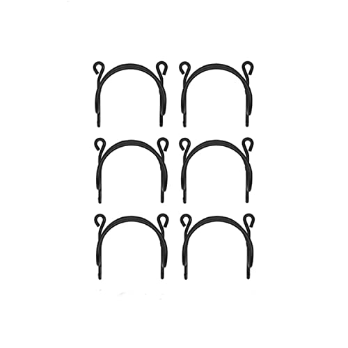 DCIGNA Wall Mounted Wine Rack, Black Metal Wine Rack, Wrought Iron Metal Towel Rack, Wall Mounted Wine & Towel Holder Set of 6 | The Storepaperoomates Retail Market - Fast Affordable Shopping