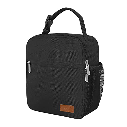 Lunch Bag Reusable Small Lunch Box for Men Insulated Portable Lunchbox for adults Suitable for School Work Picnic (Black) | The Storepaperoomates Retail Market - Fast Affordable Shopping