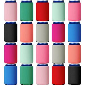 80 Pcs Blank Beer Can Coolers Collapsible Foam Soda Cover Coolies Blank Can Cooler Sleeves Soft Foam Can Sleeve Cooler Reusable Drink Cooler Sleeve for Water Bottle Bee Weddings Bachelorette Parties