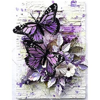 Diamond Painting Kits for Adults,DIY 5D Round Full Drill Butterfly Diamond Art,Very Suitable for Home Leisure and Wall Decoration | The Storepaperoomates Retail Market - Fast Affordable Shopping