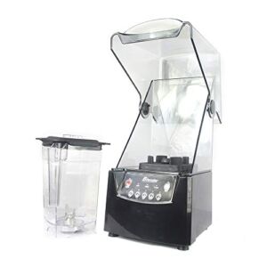 110V Professional Countertop Blender 2200W High Power Quiet Blender for Shakes and Smoothies, 1.8L Soundproof Blender with Shield Quiet Sound Enclosure, Commercial Heavy Duty Blender for Ice Crushing