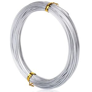 Mr. Pen- Aluminum Wire, 1.5 mm, 32.5 Feet, 1 Roll, Craft Wire, Metal Wire, Armature Wire, Crafting Wire, Bendable Wire, Wire for Crafts, Sculpting Wire, Doll Armature, Flexible Wire, Modeling Wire
