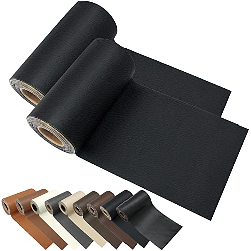 Leather Repair Patch Tape kit for Couches 2packs 4X60inch Adhesive for Leather Vinyl Couch Furniture Sofa Car Seat Belts Handbags Jackets First Aid Patch (Black) | The Storepaperoomates Retail Market - Fast Affordable Shopping