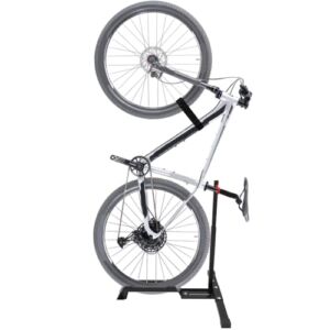 Qualward Vertical Bike Stand Floor Bicycle Rack Adjustable Upright Design, Space Saving for Living Room, Bedroom and Garage