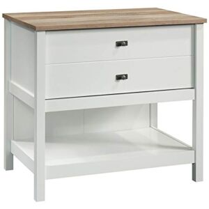 Urbanpro Farmhouse Engineered Wood Lateral Filing Cabinet in Soft White