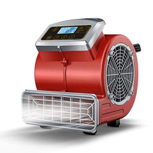 LVYUAN Multi-Purpose Mini Mighty Air Mover, Utility Fan, Dryer, Blower and Timer for Restoration, Cleaning, Home and Plumbing Use – 1/4 HP, 900 CFM, 3 Speeds, 3 Angles, Red, Small (New-Red)