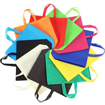 Reusable Large Gift Bags 22-Pack Tote Bags Bulk for Trip Birthday Party, Mother’s Day, Holiday, Christmas Day, Grocery Store, Supermarket, Outdoor Picnic etc, Assorted Colors | The Storepaperoomates Retail Market - Fast Affordable Shopping