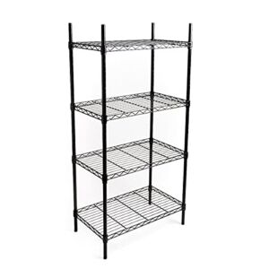 Westerly 4 Tier Household Wire Shelving Unit (13″ x 23″ x 48″) Holds up to 600lbs