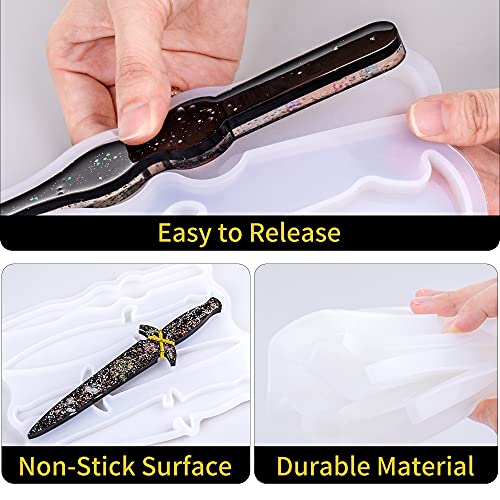 Dagger Resin Molds Silicone,Sword Silicone Molds with 4 Different Shapes,Casting Epoxy Resin Mold Kit for Keychain,Toy,Halloween Cosplay Art,Home Decoration,DIY Crafts Making | The Storepaperoomates Retail Market - Fast Affordable Shopping