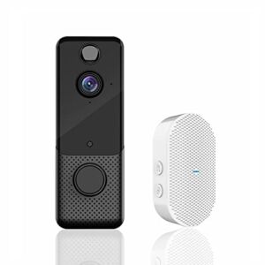 GEREE Video Doorbell Camera 1080P Wireless Door Bell with Chime, PIR Motion Detection, Two-Way Audio, Night Vision, Free Cloud Storage, 166°Wide Angle, IP65 Weatherproof, Easy Installation