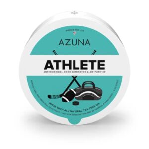 Azuna All-Natural Odor Remover Gel, Large Gym Bag | Air Purifier with Tea Tree Oil | Plant-Based & Long Lasting | For Smoke, Pet Odor & Strong Odors | Athlete, 8 oz.