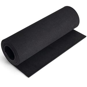 Black Foam Sheets Roll, Premium Cosplay Large EVA Foam Sheet 13.9″ x 59″,5mm Thick, High Density 86kg/m3 for Cosplay Costume, Crafts, DIY Projects by MEARCOOH
