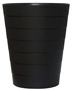 Nipogear Slim Round Plastic Small Trash Can Wastebasket 1.5Gallons Garbage Container Bin (B-Black, 1.5 Gallons)