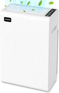 MOOKA Air Purifier for Home Large Room, H13 True HEPA Filter Cleaner for Dust Allergies Pets Dander Pollen Smoke Odor, 100% Ozone Free Quiet Air Cleaner for Home, Bedroom and Office