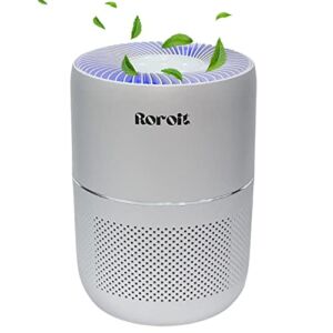 ROROIT Air Purifier R109 for Home Large Room. Sleek Design, Sleep Mode, Dust ensor. Removes Up to 99.97% of Particles, Pet Allergies, Smoke, Dust, White