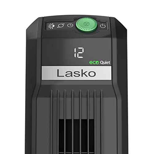 Lasko EcoQuiet Oscillating Tower Fan, Portable, Remote Control, Timer, 12 Quiet Speeds, for Living Room, Bedroom and Office, 42″, Black, T42700 | The Storepaperoomates Retail Market - Fast Affordable Shopping