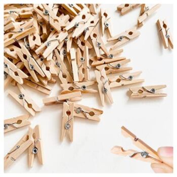 Mini Clothes Pins for Photo,Natural Birchwood, Strong Grip Tiny Clothespins,180 Pack 1 Inch Durable Wooden Small Clothes Pins,Mini Clothes Pins for Crafts, Photos,Little Baby Shower | The Storepaperoomates Retail Market - Fast Affordable Shopping