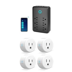 Mini Smart Plugs and Smart Outlet Extender Work with Alexa, Google Home