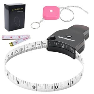 3pcs Tape Measure, Soft Measuring Tape for Body Measurements 60 Inch(150cm), Lock Pin&Push-Button Retract, for Body Measurement, Weight Loss, Fitness, Tailoring, Sewing, Crafting Measurements