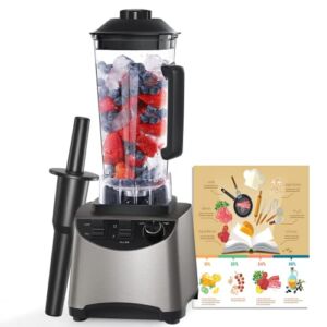Smoothie Blender 1400W, Smoothie Maker with 68Oz Large Tritan Jar, 6 Blades, Anti-Slip Base, 2 Speeds & Pulse Function for Frozen Drinks, Blender for Shakes and Smoothies