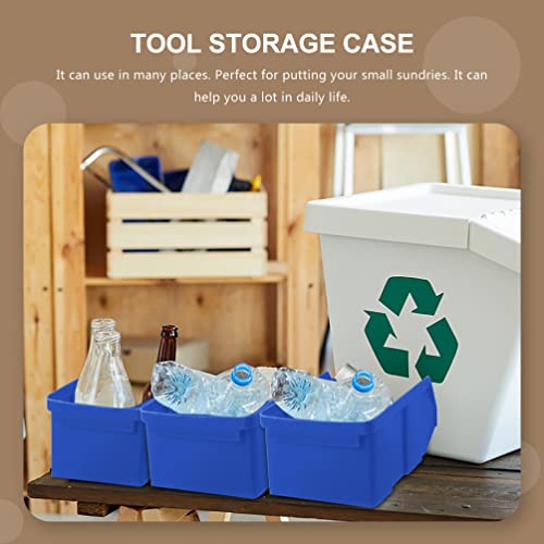 DOITOOL 12PCS Plastic Storage Bin Hanging Stacking Containers, Stackable Storage Bins Workshop Tool Organizer Bins for Parts Garage, 10X9X4. 5CM | The Storepaperoomates Retail Market - Fast Affordable Shopping