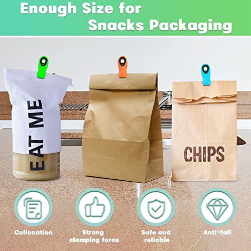 12 Pack Magnetic Chip Clips Bag Clips Food Bag Clips for Food Packages, Kitchen Clips with Magnet for Refrigerator, Plastic Assorted Colors Bag Clips for Food Storage, Chips Bag and Snack Bag | The Storepaperoomates Retail Market - Fast Affordable Shopping